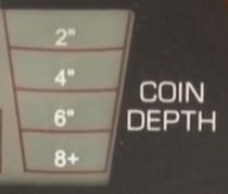 Garrett ACE 300 detection depth indicator